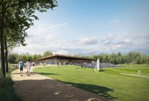 Farington view toward the pavilion - Artist's impression